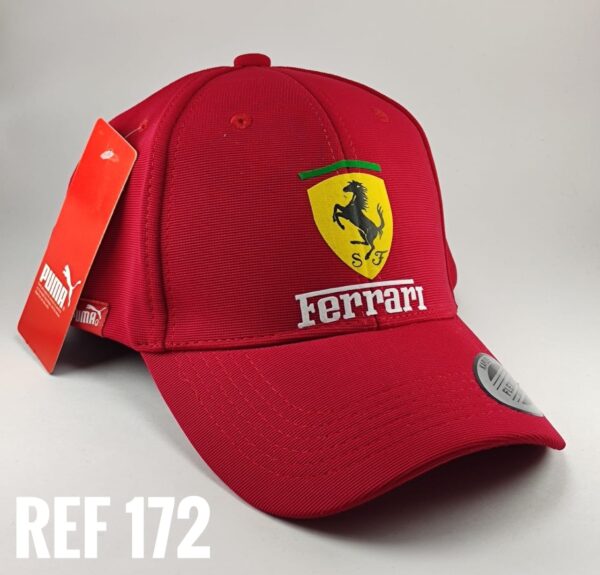Gorra Deportiva Racing - Ferrari Pum - Rojo Flex - Ajuste Hebilla
