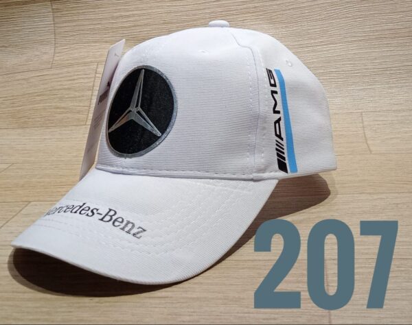 Gorra Deportiva Racing - Mercedes Benz Pum - Blanco Flex - Ajuste Hebilla