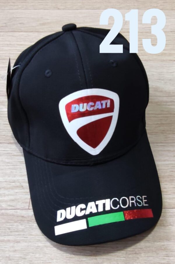 Gorra Deportiva Racing - Ducati Pum - Negro Flex - Ajuste Hebilla