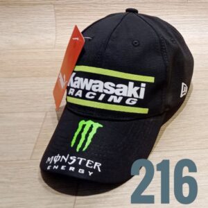 Gorra Deportiva Racing - Kawasaki Pum - Negro Flex - Ajuste Hebilla