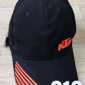 Gorra Deportiva Racing - KTM Lineas Pum - Negro Flex - Ajuste Hebilla