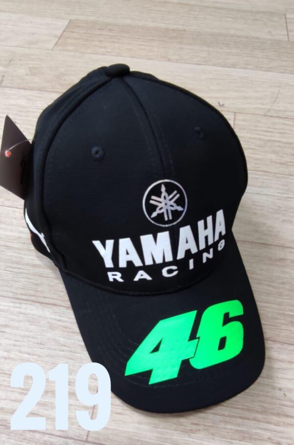 Gorra Deportiva Racing - Yamaha Pum - Negro Flex - Ajuste Hebilla