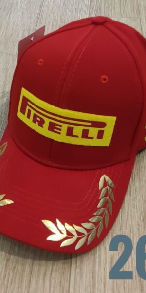 Gorra Deportiva Racing - Pirelli - Rojo Flex - Ajuste Hebilla