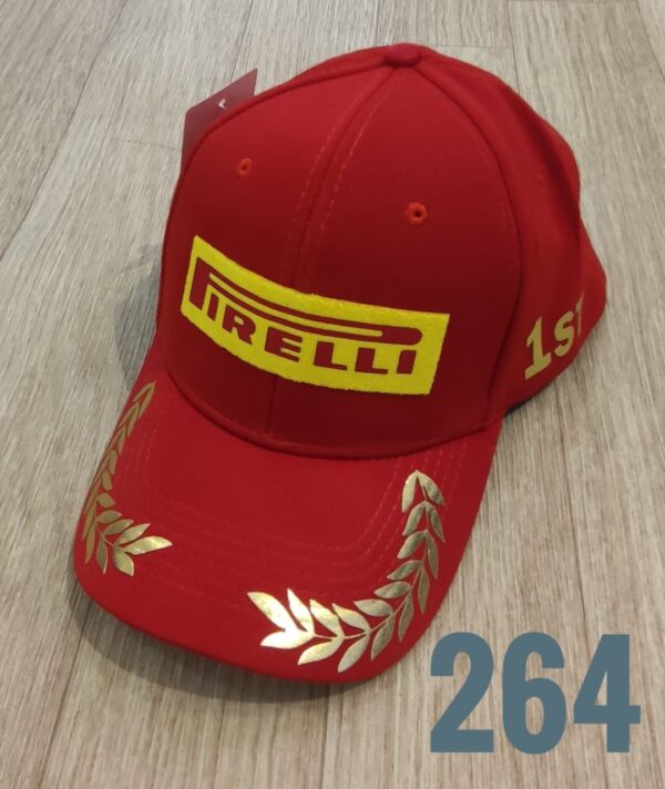 Gorra Deportiva Racing - Pirelli - Rojo Flex - Ajuste Hebilla