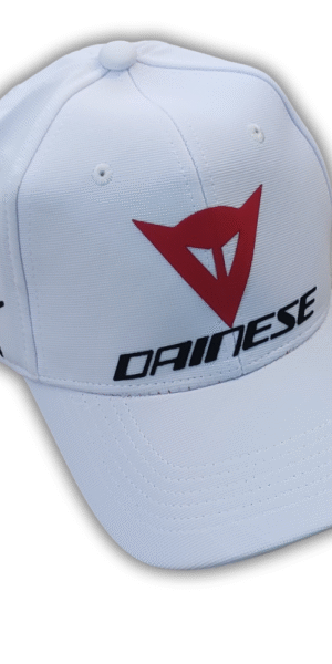Gorra Deportiva Racing - Dainese - Blanco Flex - Ajuste Hebilla