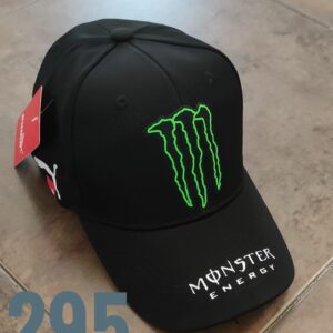 Gorra Deportiva Racing - Monster Garra Reborde - Negro Flex - Ajuste Hebilla