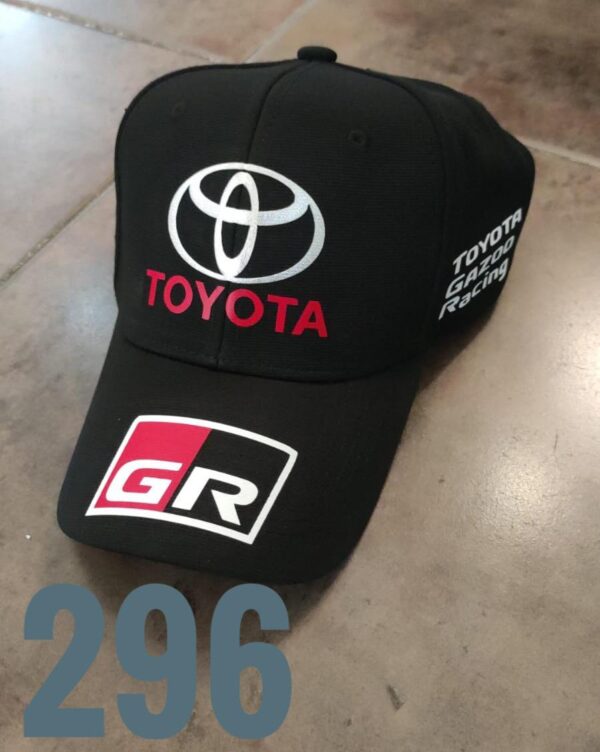 Gorra Deportiva Racing - Toyota GR - Negro Flex - Ajuste Hebilla