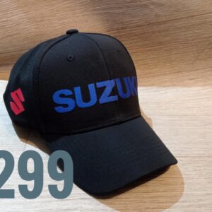 Gorra Deportiva Racing - Susuki Clasica - Negro Flex - Ajuste Hebilla