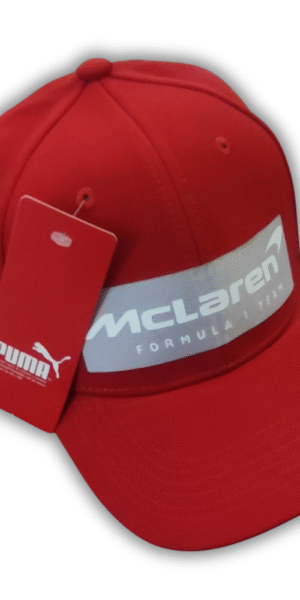 Gorra Deportiva Racing - McLaren Formula 1 Team - Rojo Flex - Ajuste Hebilla