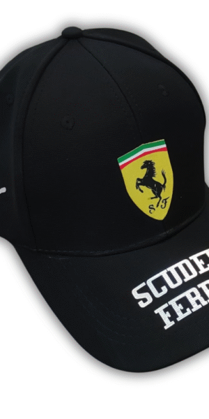 Gorra Deportiva Racing - Ferrari Scuderia - Negro Flex - Ajuste Hebilla