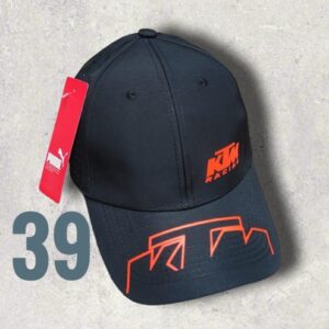 Gorra Deportiva Racing - KTM Minimalista - Negro Flex - Ajuste Hebilla