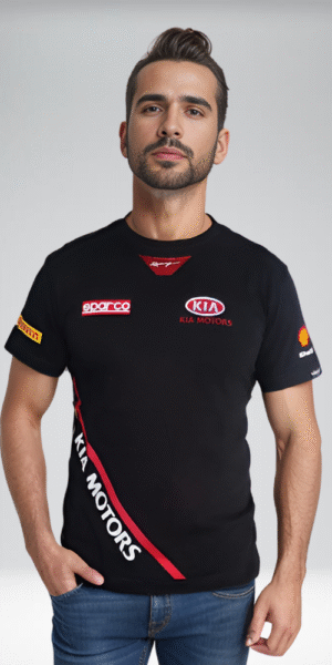 Camiseta Racing - Orbita Kia - Negro