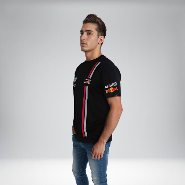 Camiseta Racing - Puma Oracle Redbull Lineas Laterales - Negro - Image 3