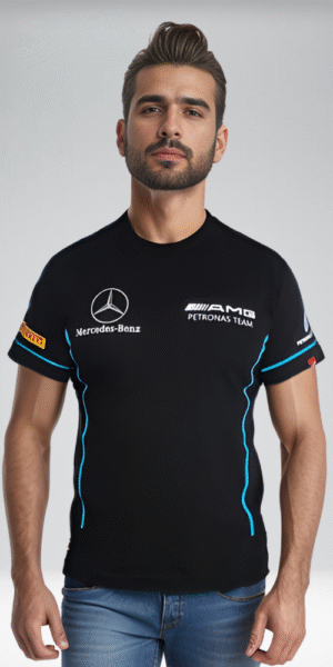 Camiseta Racing - Pum Mercedes - Negro