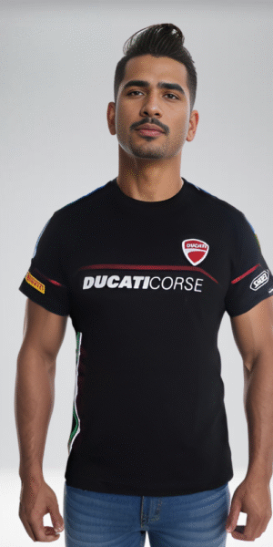 Camiseta Racing - Orbita Ducati - Negro
