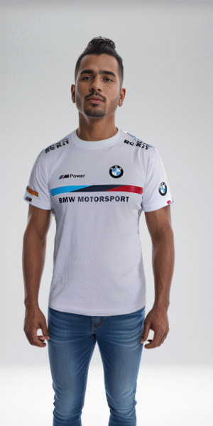 Camiseta Racing - Pum BMW Linea horizontal - Blanco