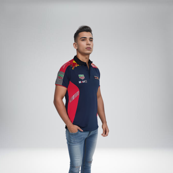 Polo Racing Combinada - Redbull TAG Heuer - Azul Oscuro R.R.G - Image 2