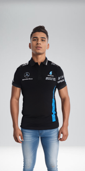 Polo Racing - Mercedes Benz Petronas Hombro - Negro