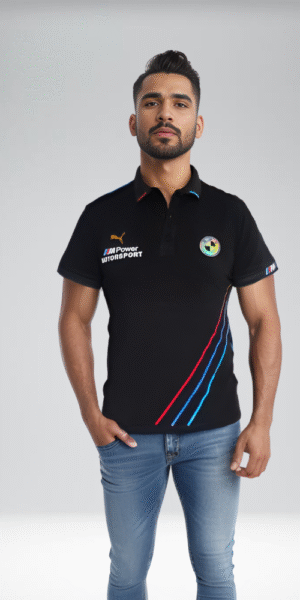 Polo Racing - BMW Lineas Diagonal - Negro