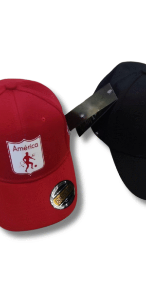 Gorra Futbol - America LeC - Rojo / Negro - Ajuste Hebilla