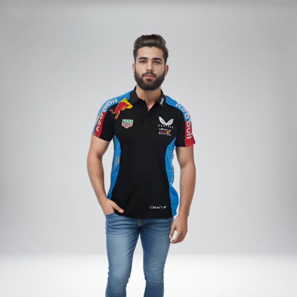Polo Racing Combinada - Redbull TAG Heuer - Negro AC.AC.R
