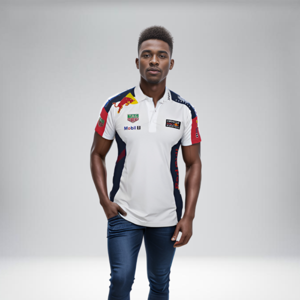 Polo Racing Combinada - Redbull TAG Heuer - Blanco AO.AO.R