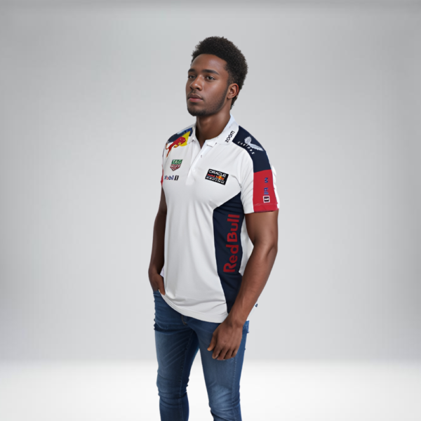 Polo Racing Combinada - Redbull TAG Heuer - Blanco AO.AO.R - Image 3