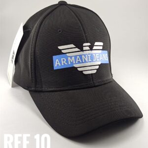 Gorra Clasica - Arm Aguila linea azul - Negro - Ajuste Hebilla
