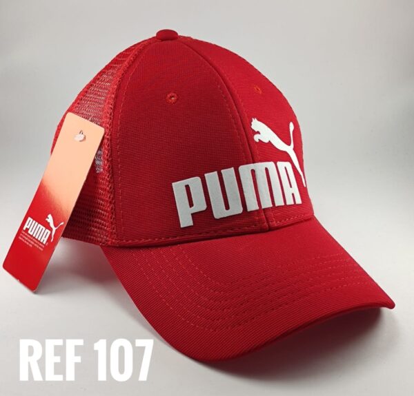 Gorra Clasica - Pum Clasico - Rojo Malla - Ajuste Plastico