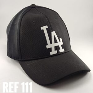 Gorra Clásica - LA - Negro Flex - Ajuste Hebilla