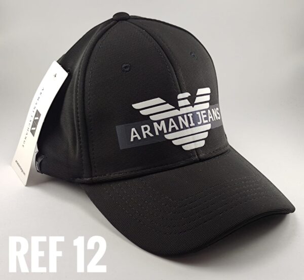Gorra Clasica - Arm Aguila linea tornasol - Negro Flex - Ajuste Hebilla