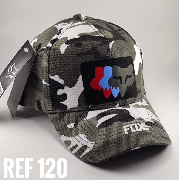 Gorra Clasica - Fo Caras - Camuflada Gris - Ajuste Velcro