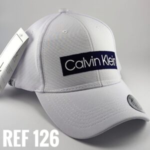 Gorra Clasica - CK  Fondo Azul - Blanco Flex - Ajuste Hebilla