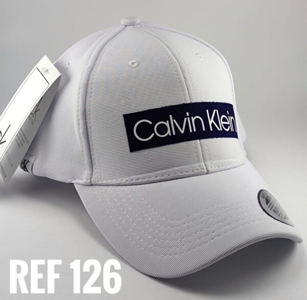 Gorra Clasica - CK  Fondo Azul - Blanco Flex - Ajuste Hebilla