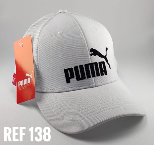 Gorra Clasica - Pum Clasico - Blanco Malla - Ajuste Plástico