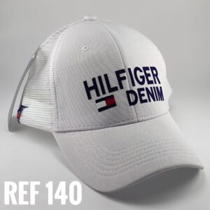 Gorra Clasica - Tom Denim - Blanco Flex - Malla Ajuste Plastico