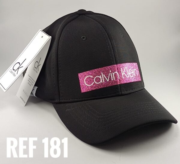 Gorra Clasica - CK Linea Escarchada - Negro Flex - Ajuste Hebilla
