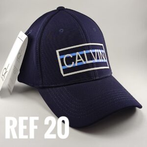 Gorra Clasica - CK Recuadro Lineas Azul - Azul Oscuro Flex - Ajuste Hebilla
