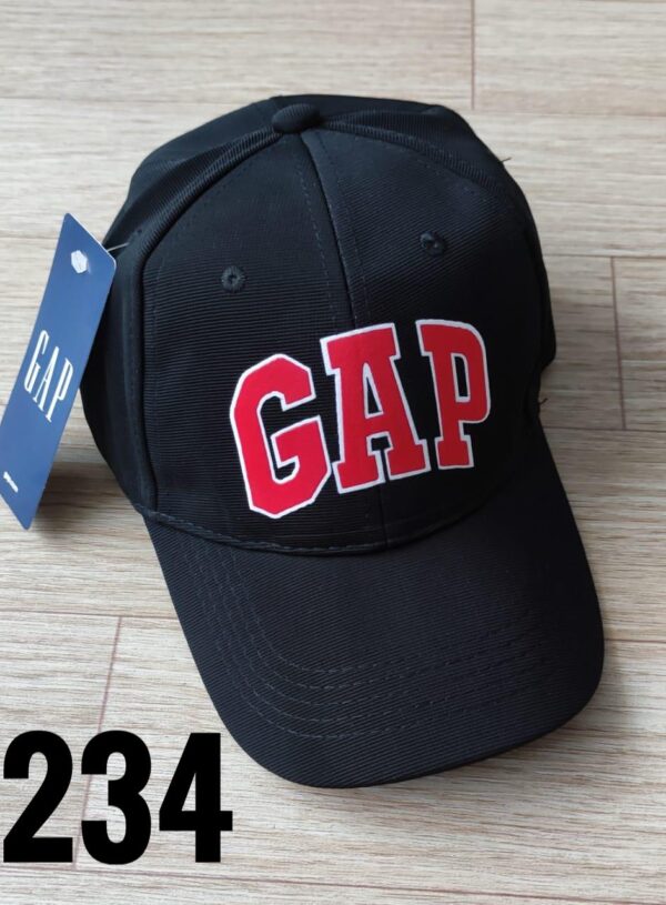 Gorra Clasica - GA Borde Blanco - Negro Flex - Ajuste Hebilla