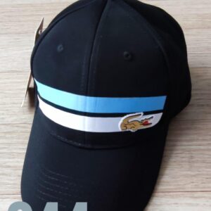Gorra Clasica - Lac Pequeño Lineas - Negro Flex - Ajuste Hebilla