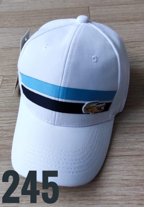 Gorra Clasica - Lac Pequeño Lineas - Blanco Flex - Ajuste Hebilla