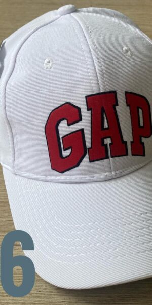 Gorra Clasica - GA Borde Blanco - Blanco Flex - Ajuste Hebilla