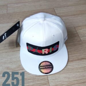 Gorra Clasica - Ni Paris -  Plana Blanco - Ajuste Plastico