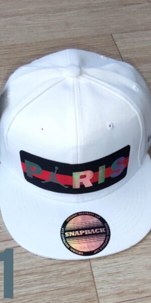 Gorra Clasica - Ni Paris -  Plana Blanco - Ajuste Plastico
