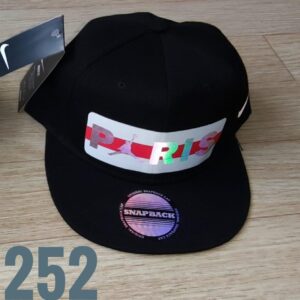 Gorra Clasica - Ni Paris -  Plana Negro - Ajuste Plastico