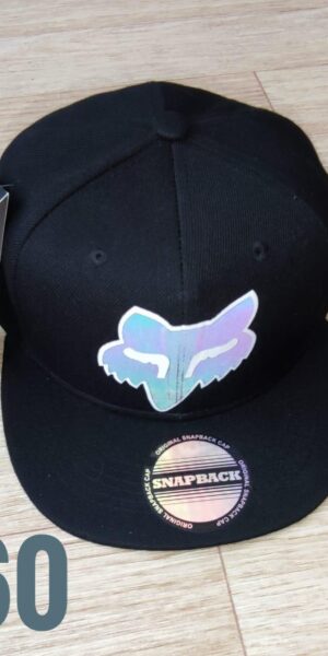 Gorra Plana Paño - Fo Clasico -  Plana Negro - Ajuste Plastico