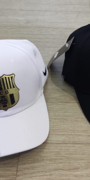 Gorra Futbol - Barcelona Ni - Blanco / Negro - Ajuste Hebilla