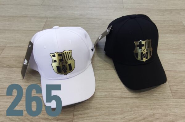 Gorra Futbol - Barcelona Ni - Blanco / Negro - Ajuste Hebilla