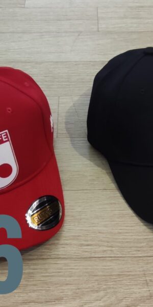 Gorra Futbol - Santa Fe - Rojo / Negro - Ajuste Hebilla