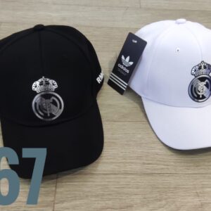 Gorra Futbol - Real Madrid Adi - Blanco / Negro - Ajuste Hebilla